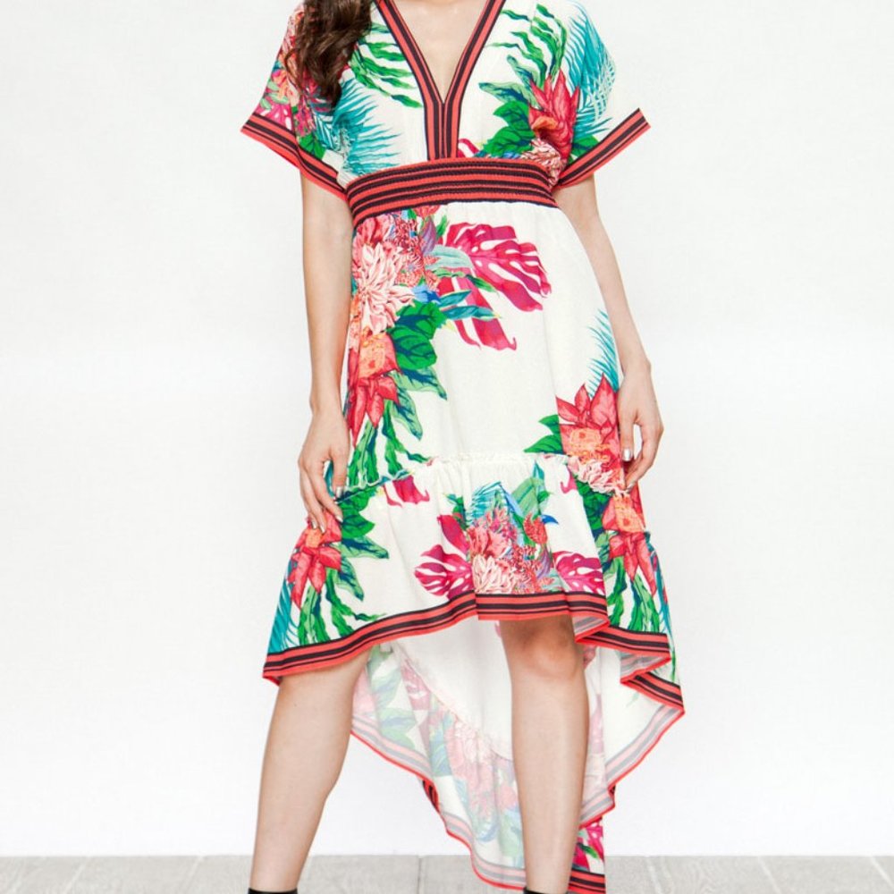 NWT Flying Tomato Tropical Print Maxi Dress LAST ONE!